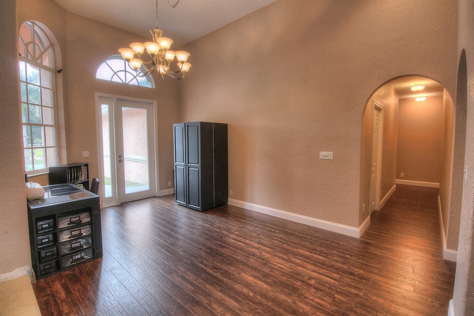 the large dining room is perfect for entertaining.