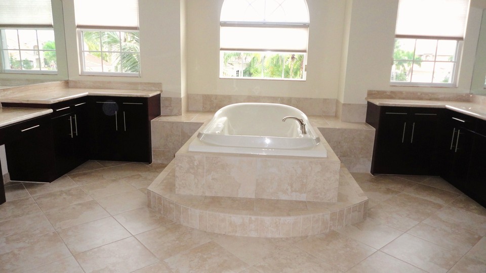 luxurious master bath
