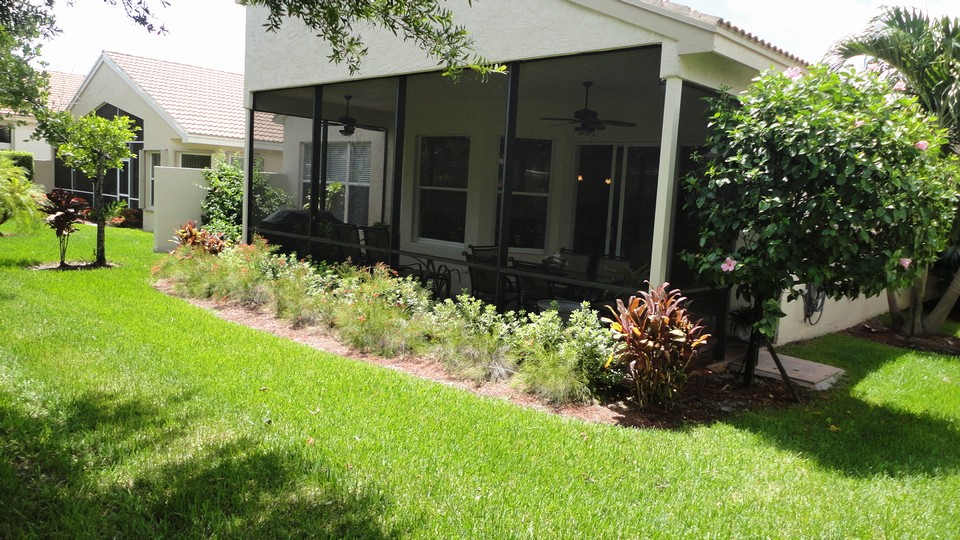 private backyard
